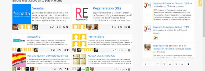 Senatia:Social Network per gruppi politici e civici