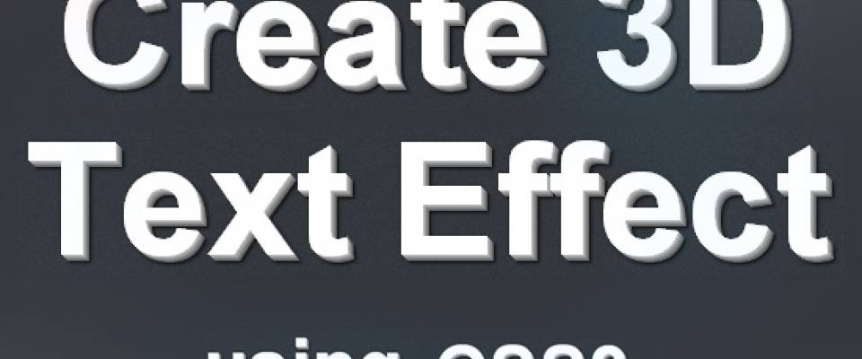 simple css text effects