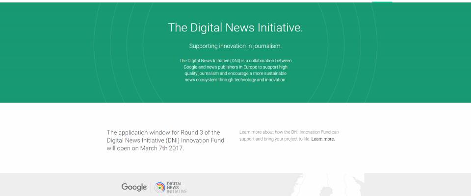 Al via la terza edizione del bando Google che finanzia progetti innovativi di editori e professionisti dell’informazione