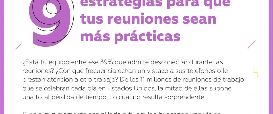 9 estrategias para que tus reuniones sean muy eficaces