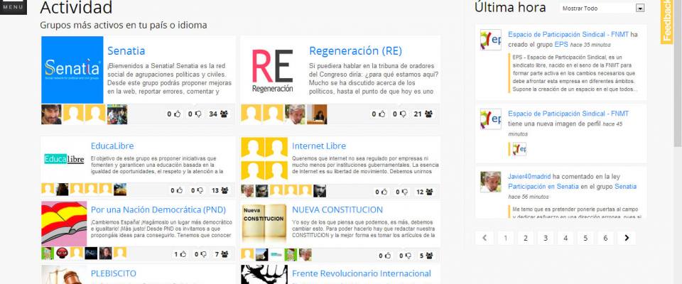 Senatia:Social Network per gruppi politici e civici